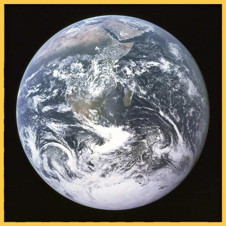 The Blue Marble by the crew of Apollo 17 (1972)