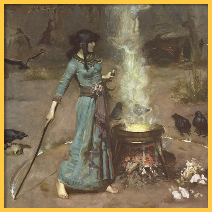 Credit: The Magic Circle” by John William Waterhouse, 1886. Retrieved from: File:The magic circle, by John William Waterhouse.jpg - Wikimedia Commons