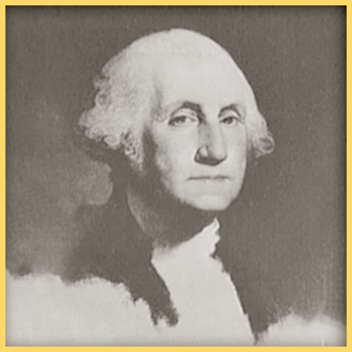 Antique photo of George Washington