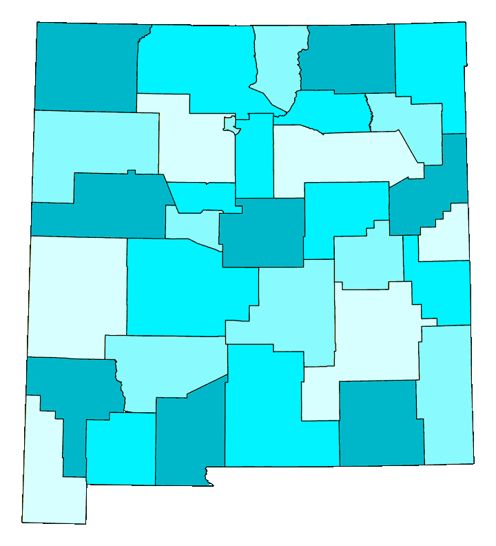 map of the counties in new mexico