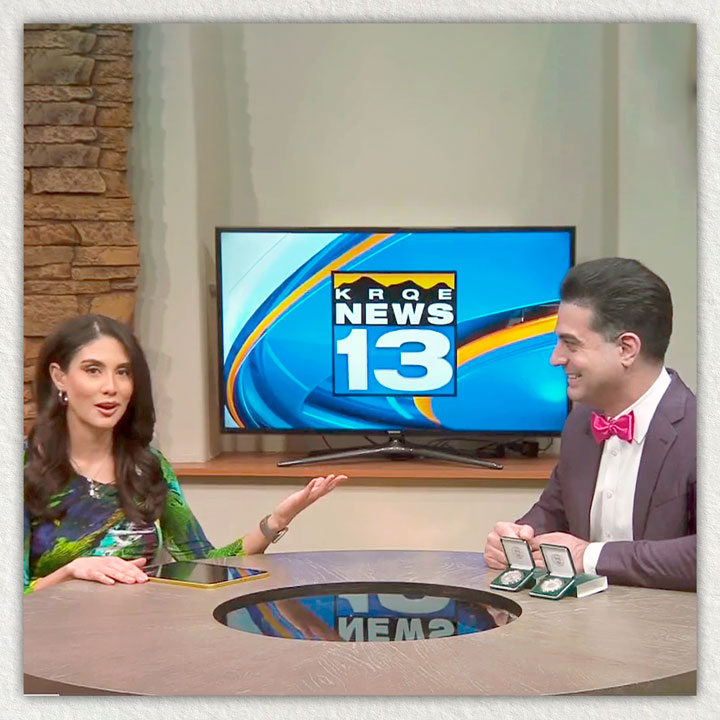 Raffi Andonian talking with a host on KRQE News 13