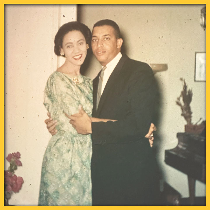 Photo of Edna and William in the 1960s posing together